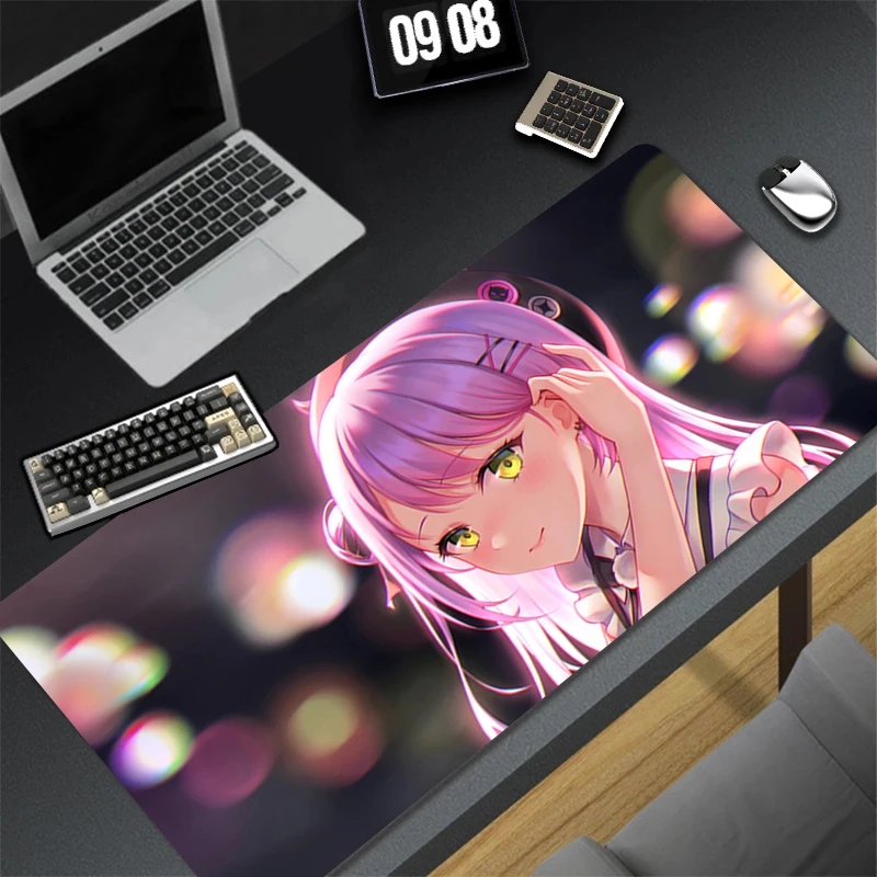 Mousepad Computer Gaming Accessories Keyboard Pad Office PC Rubber HD Mouse Pad Decoracion Desk Hololive Tokoyami Towa Mouse Mat