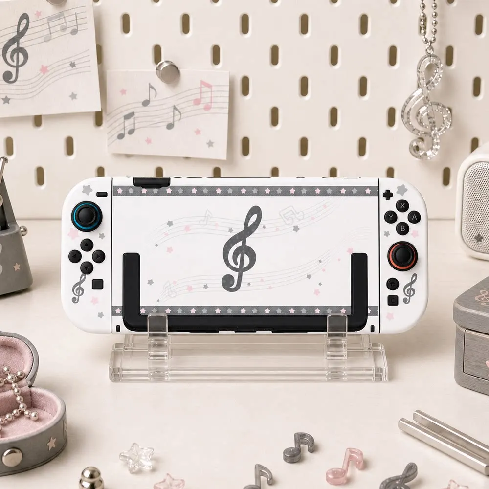 Ins Style Switch Split Dockable Protective Case Joy-Con Controllers Shell for Nintendo Switch 2/OLED/Lite/NS Consoles Girls Gift