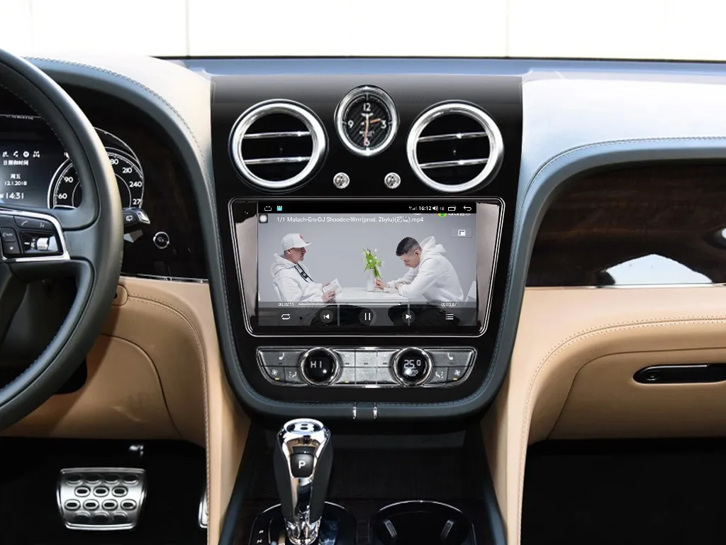 9Inch Android Car Gps Navigation Player for Bentley Bentayga 2016-2019 Carplay Android Auto Wifi Radio Video Audio