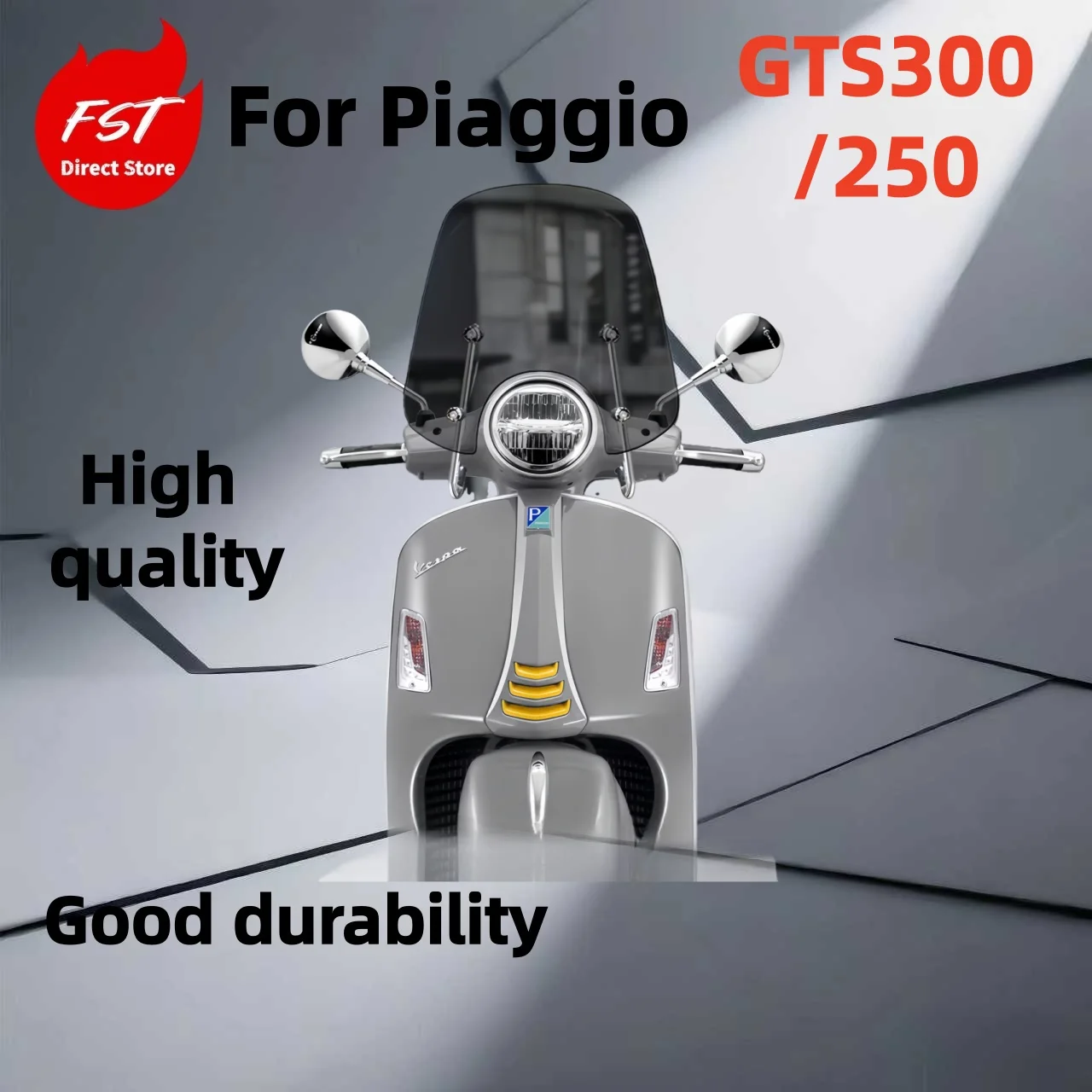 

Foldable windshield suitable for Piaggio VESPA GTS300/250, modified front windscreen
