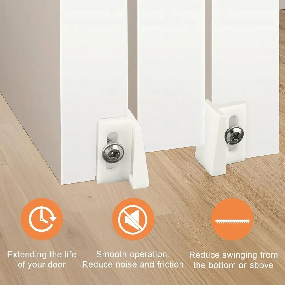 10pack Universal Pocket Door Bottom Guides Adjustable Durable Sliding Door Guide DIY Jamb Mounted Guide Pocket Doors