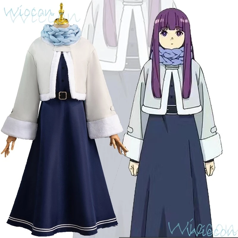 

Anime Fern Frieren: Beyond Journey's End Winter Cos Clothes Playing Clothes Maid Whole Body Cos Halloween Witch Magic Cos