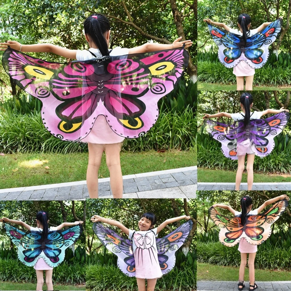 

Накидка на Хэллоуин, бретель, акценты, крылья, аксессуары для костюмов, женская модная шиловая зимняя сезонная шифоновая ткань