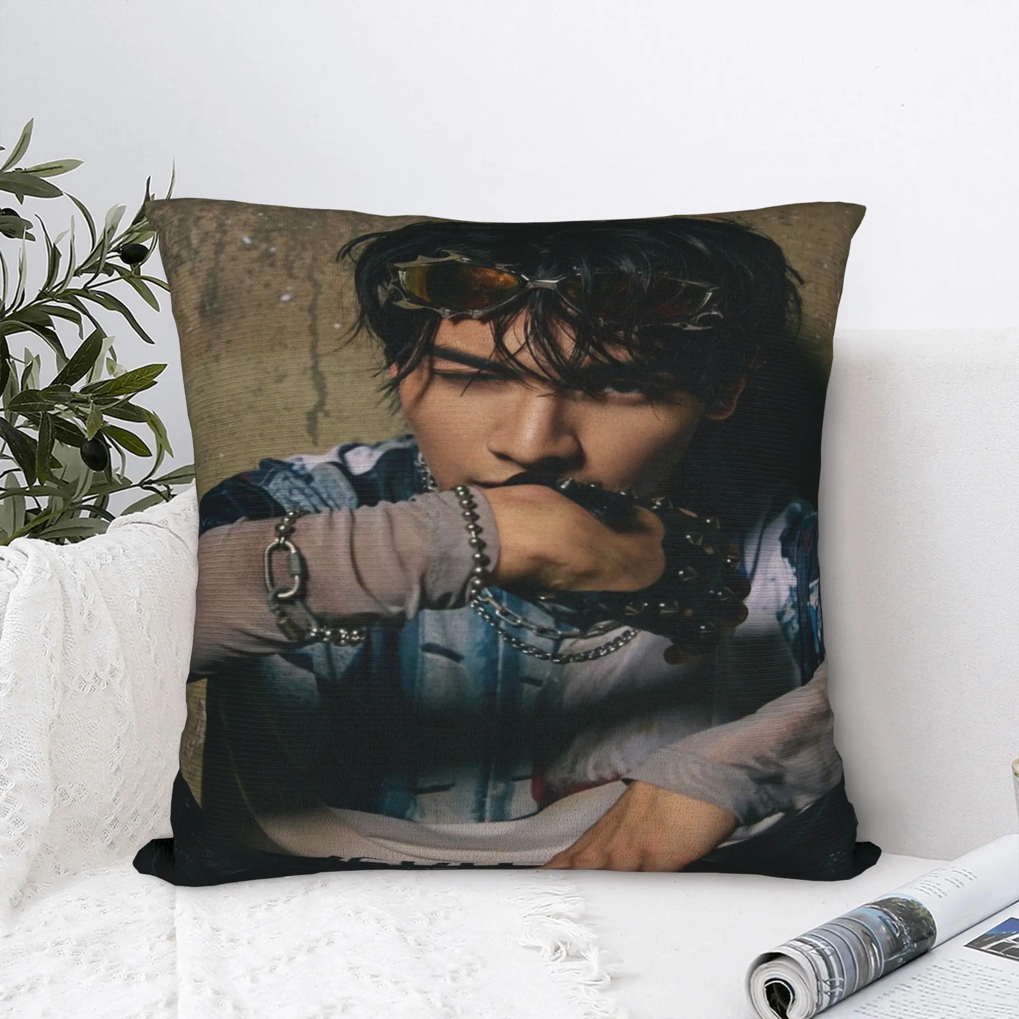 JASP.ER Group Pillow Case  Fashion Pillow Cover Graphic Pillowcases For Sofa Bedroom Home Decor