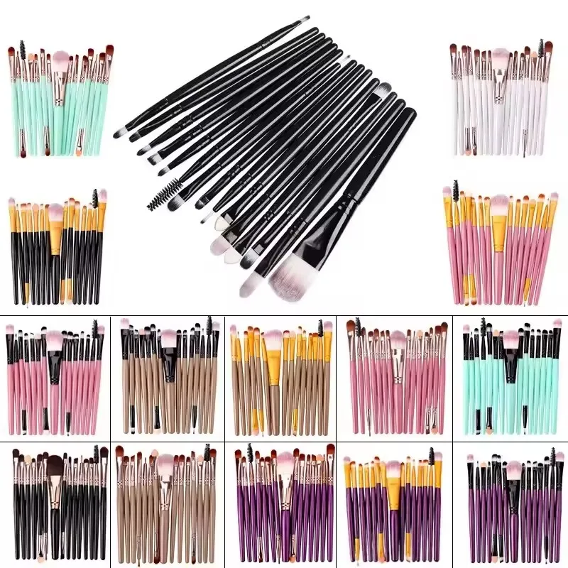 20pcs Professional Makeup Brush Set Soft Fluffy Cosmetic Foundation Powder Eyeshadow Kabuki Blending Make Up Brush Beauty Tool