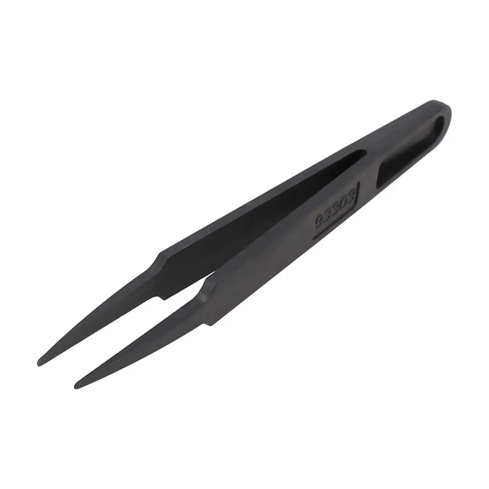 Anti-Static Carbon Fiber Tweezers Precision Maintenance Industrial -=Repair-= Curved Tool Working Model Making Hand Tool