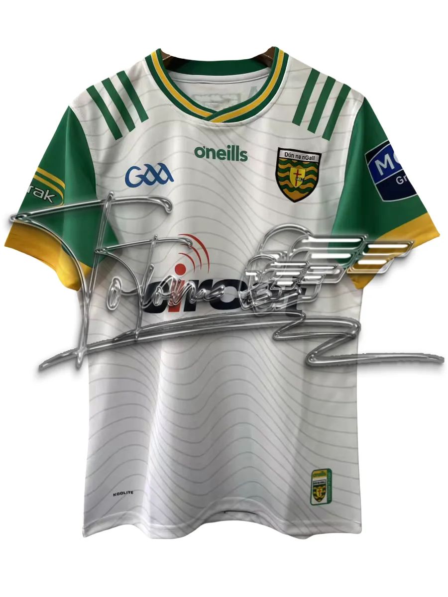 

24-25 Summer Rugby Shirt Casual Sports Couple Quick Dry Short Sleeve Down GAA Home Slim Fit 2 Stripe Short Sleeve Training Top