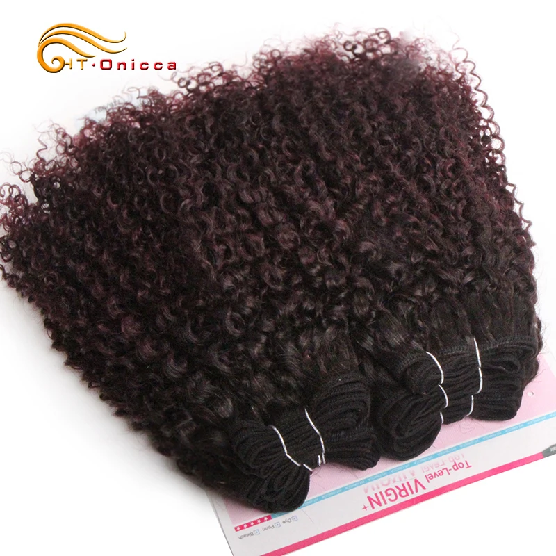 Cheveux brésiliens bouclés caution Curl pour femmes noires, 100% cheveux humains Remy, double proximité, 8 à 12 pouces, peut faire une perruque, lot