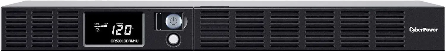 Smart App LCD UPS, 500VA/300W, 6 Outlets, AVR, 1U Rackmount