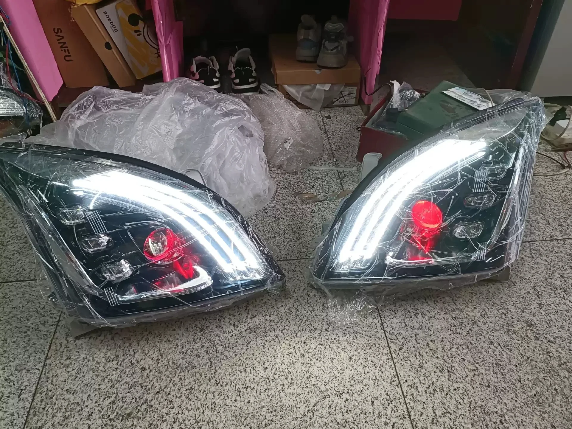 

Car Headlight assembly For Toyota LAND CRUISER PRADO 2003-09 led DRL daytime running light turn signal head lamp