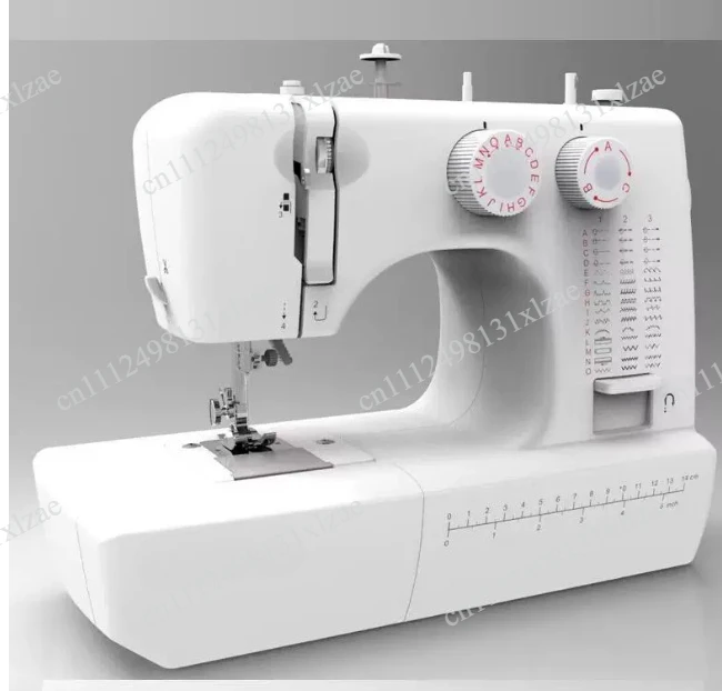 Portable 818 Electric Sewing Machine with 45 Stitches – Double Thread System, LED Light & Accessory Kit for Beginners