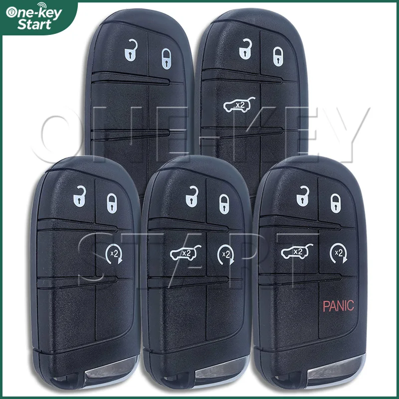 SIP22 Blade Remote Smart Key Shell Replacement For Chrysler Jeep Compass Renegade Cherokee 2/3/4/5 Buttons Car Key Case