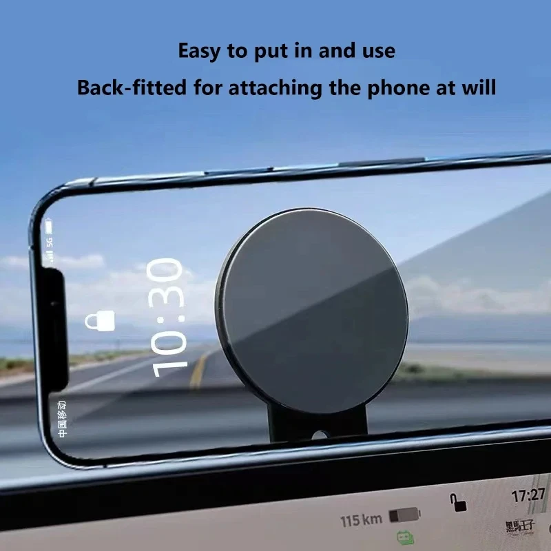 Magnetischer Telefonhalter für iPhone 14 13 Pro Magsafe Laptop-Telefonständer Magnet-Handy-Seitenhalterung für Tesla Model Y 3 – Detail 22