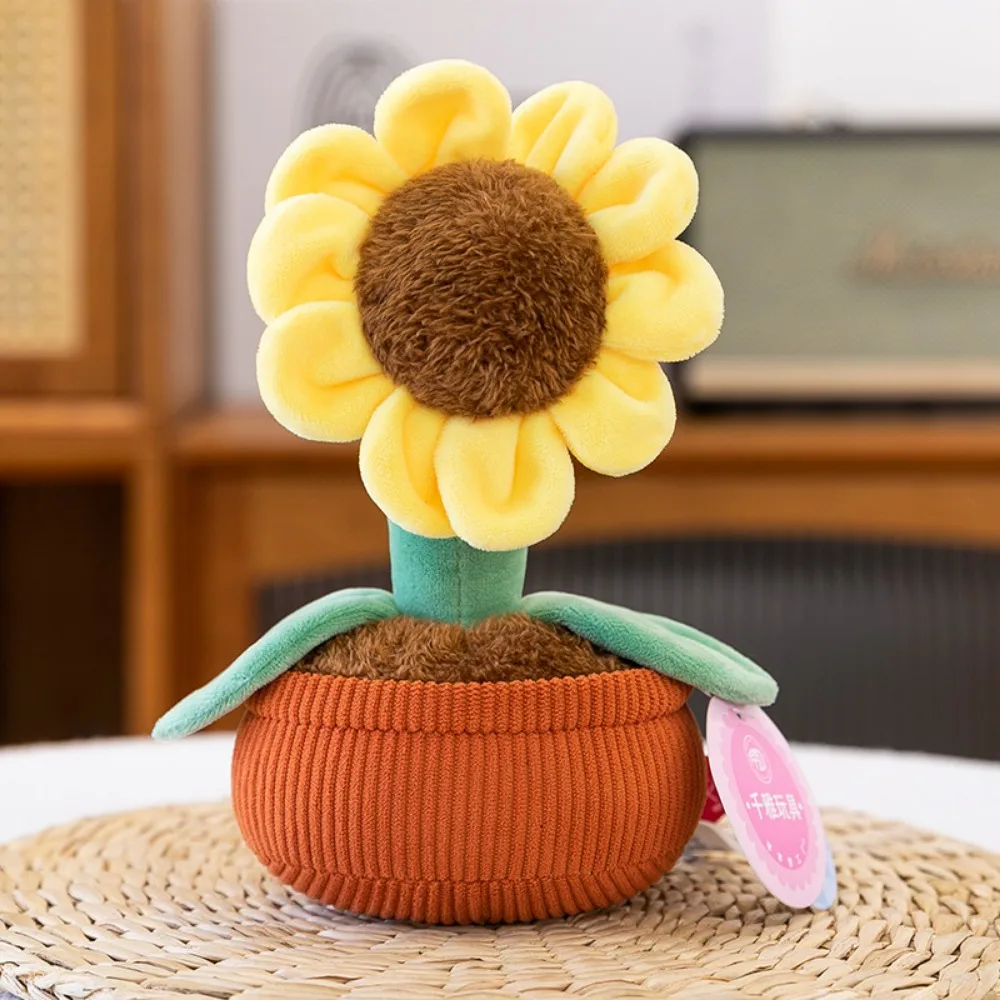 

Flowerpot Potted Potting Plant Plush Doll Getting Rich Orchid Flowerpot Potted Plush Toy Cute Flower