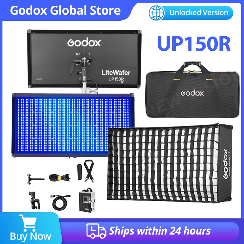 New Godox Smart NFC & APP Control LiteWafer UP150R Full Color LED Light Panel Slim / 14 Special Photography Effects Included