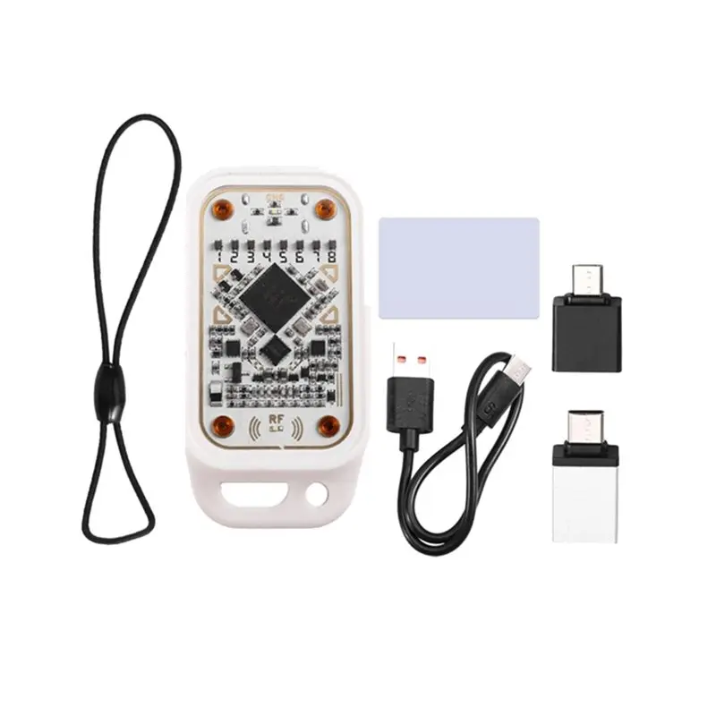 Chameleon V3.0 RFID Smart Card Emulator Read Writer With 1 UID White Card IC ID Card Decode Reset Automatic Polling