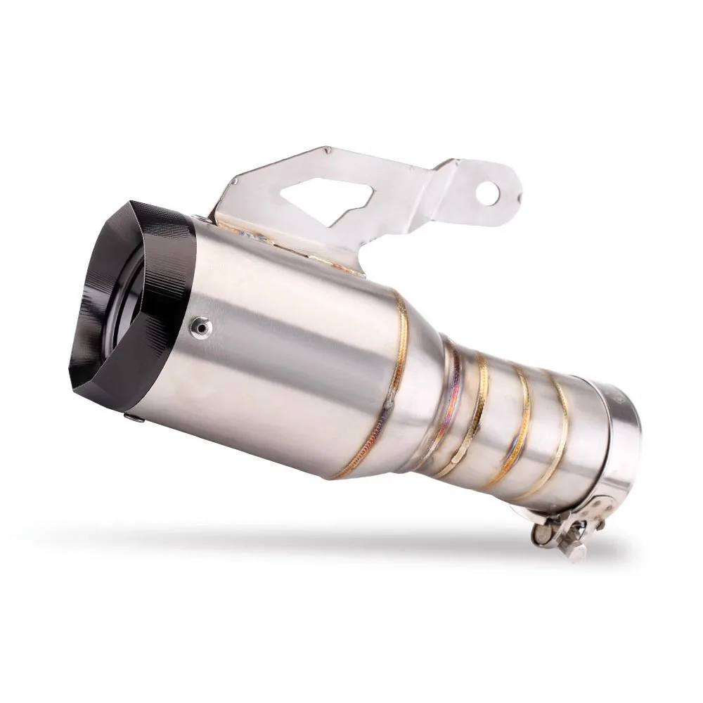 

For BMW S1000RR 2019-2023 S1000R 2021 2022 2023 Escape Motorcycle Exhaust Link Pipe Muffler Tips 61MM Slip-On Connecting Pipe