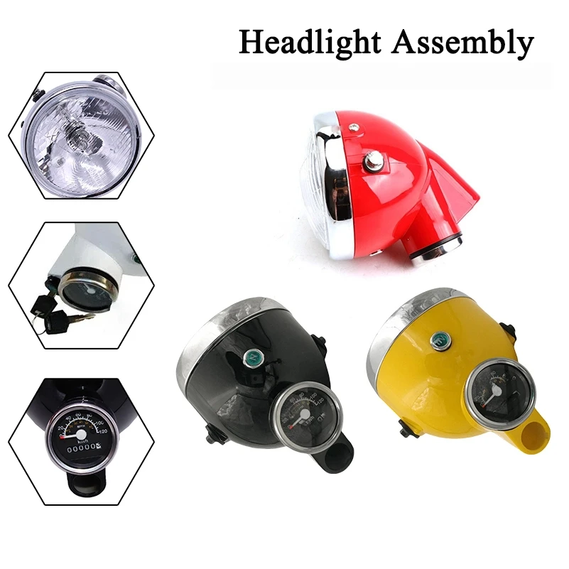 

fog light motorcycle sportster farol auxiliar speedometer velocimetro moto compteur instrument for z50 bike z