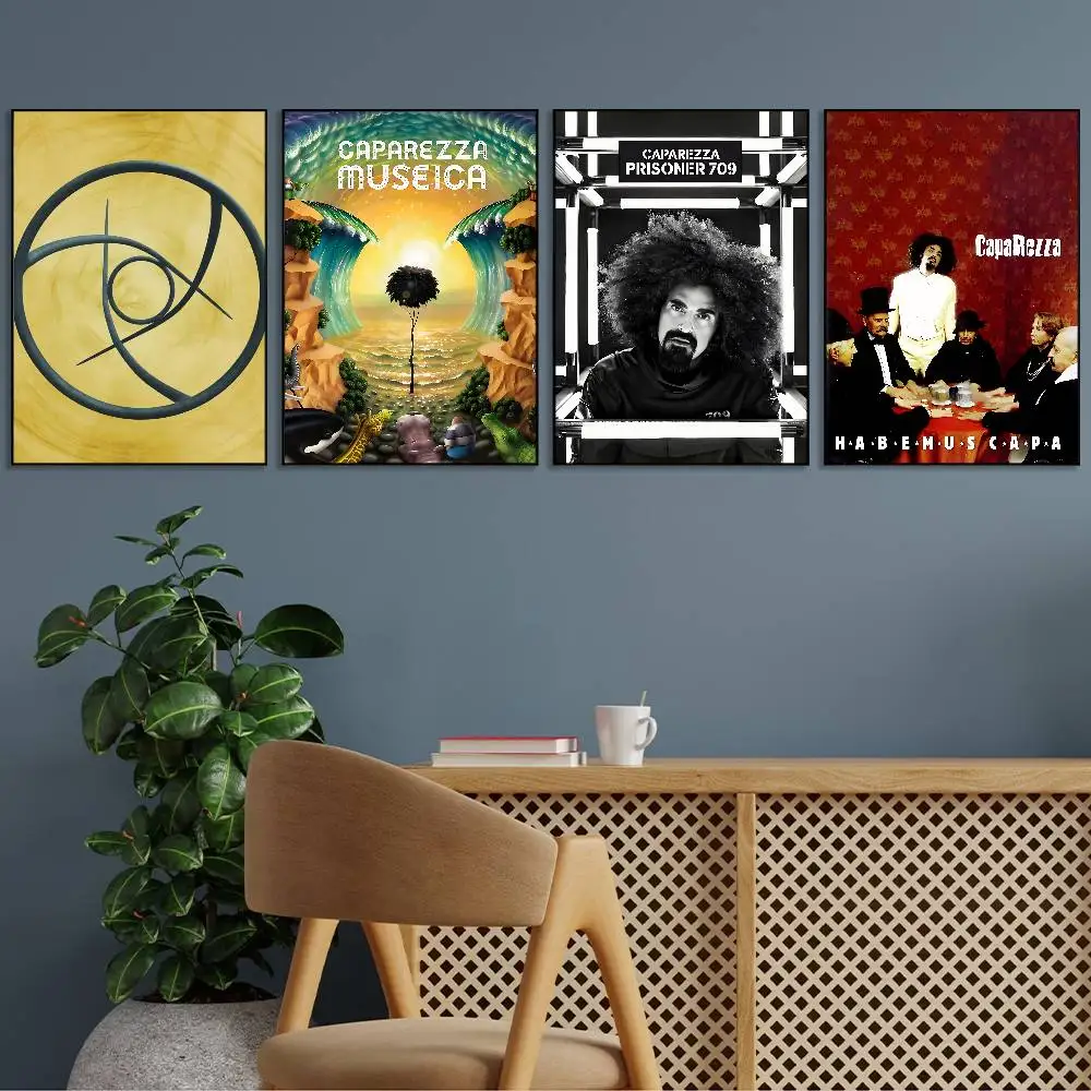 Caparezza Singer Orbit Orbit Poster Gallery Prints Self Adhesive Home Decor Decoration Wall Decals Living Room Sticker