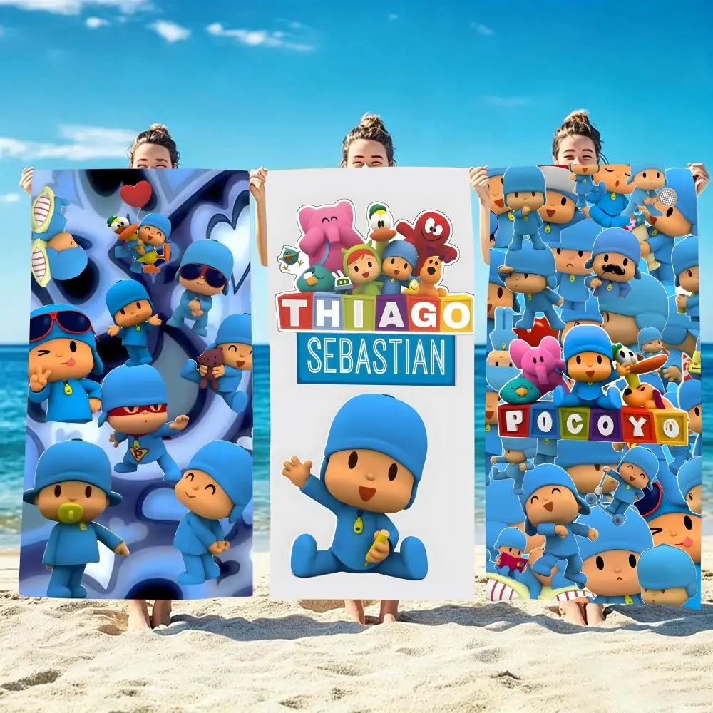 Cartoon Pocoyo Towel Microfiber beach towel, quick-dry, sand-free, ultra-fine fiber, super soft.