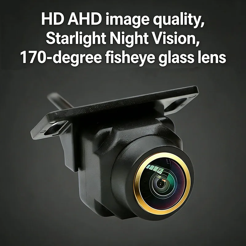 1080PAHD/CVBS Switch HD Starlight Night Vision Car Rear View Camera 170 Degree Fisheye Golden Len Universal Car Reversing Camera