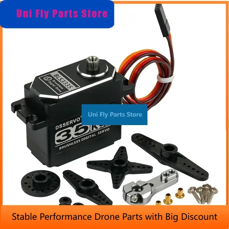 UniFly1pcs New 35KG BLS3335 Digital Servo Motor High Speed Brushless All-Metal 180/270 8.4V Waterproof For 1:8 1:10 1:12 Car Ro