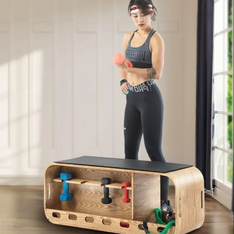 

Multifunctional dumbbell stool box rack flat stool tension rope training flat stool