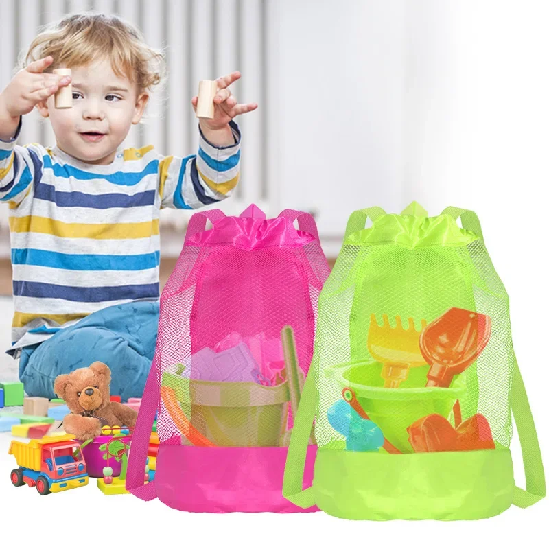 

Lightweight Mesh Backpack Transparent Travel Beach Bag for Boys Girls Fashion Student Bags