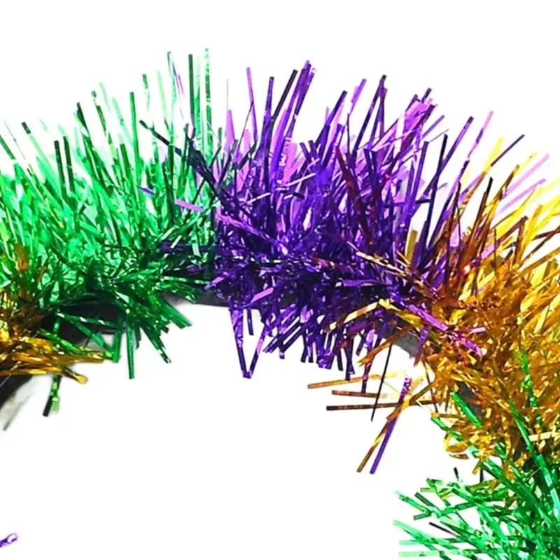 DXAE Tinsel Flapper Stirnband Masquerade Kopfstück Mardi Gras Art Haarzubehör