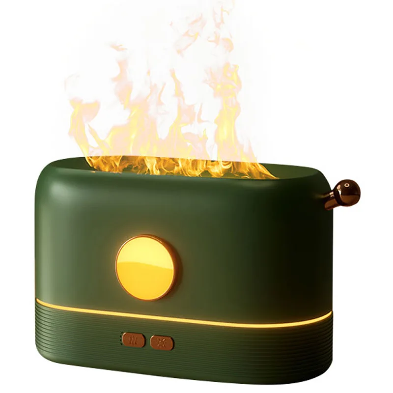 Maszyna do aromaterapii z zimnym płomieniem, domowy, kreatywny prezent USB, nawilżacz do aromaterapii, trójkolorowe światło zmiennego płomienia