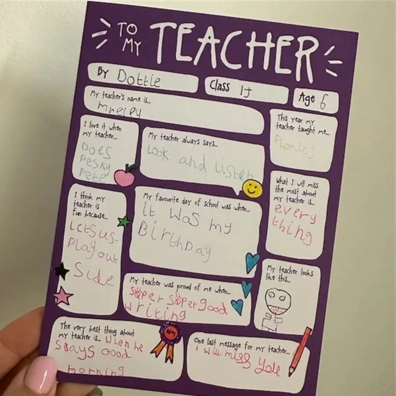 Perfect Gift for Students to Show Gratitude Teacher Thank You Card