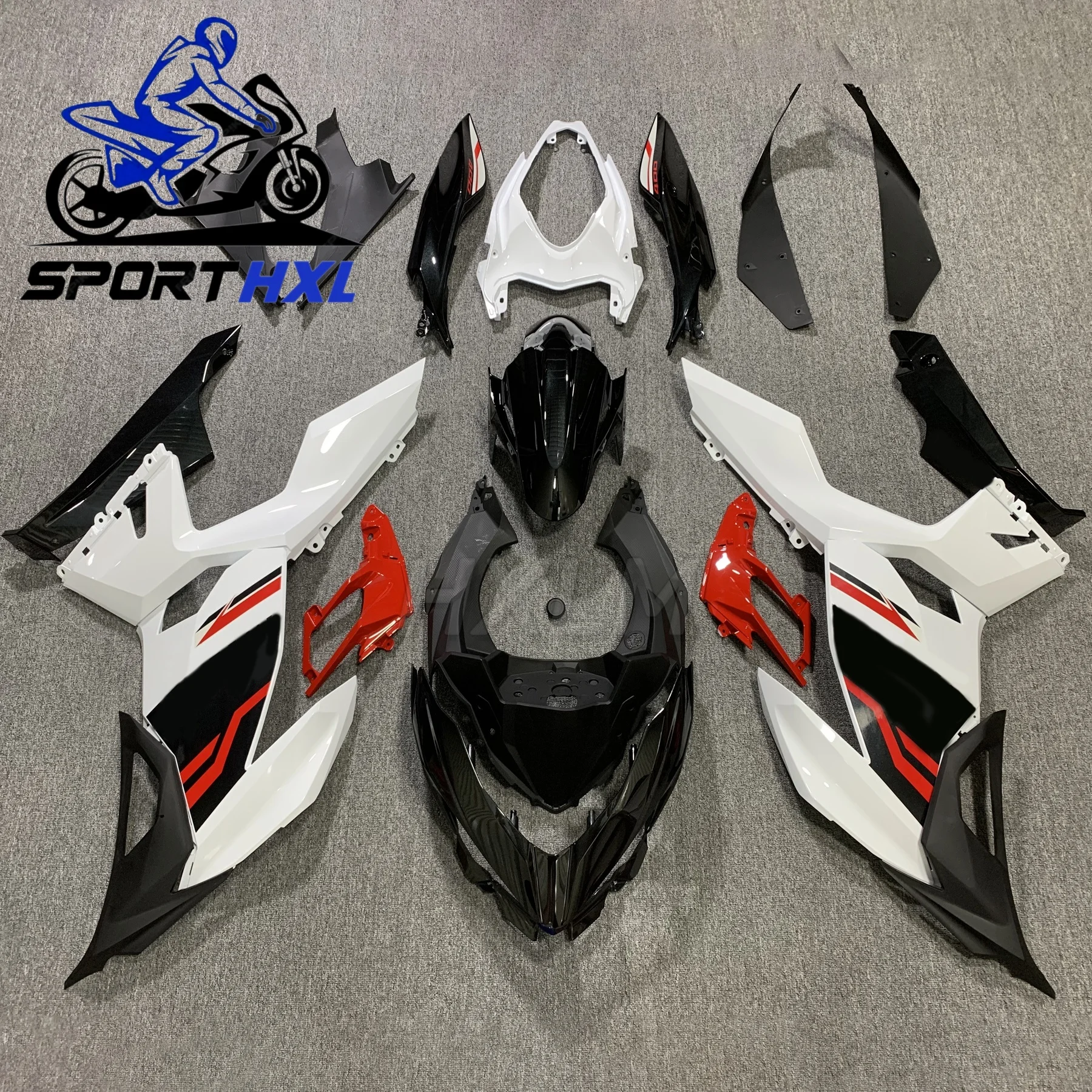

Motorcycle for Kawasaki NINJA 400 EX400 2018 - 2023 Full Fairing Kits ABS Injection Plastics Black NINJA400 Bodywork Cowling