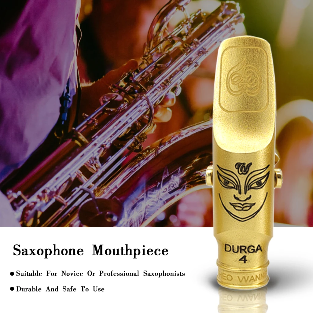 Advanced Tenor Soprano Alto Saxophone Brass Mouthpiece Gold Lacquer Mouthpiece Sax Mouth Pieces 5/6/7/8/9 For Jazz R&B Rock Roll