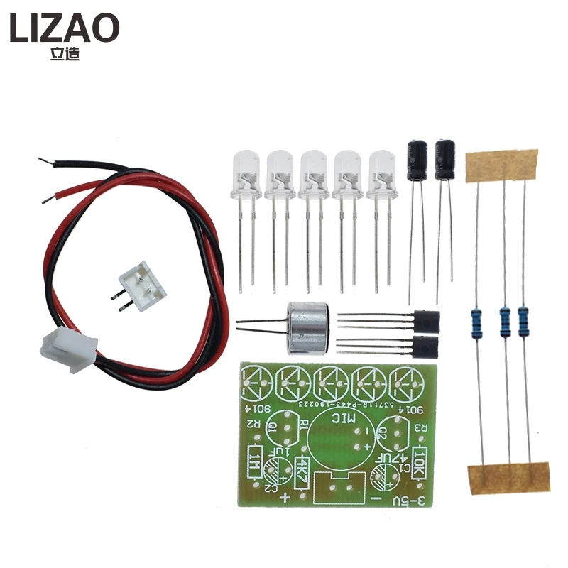LIZAO Voice Control Melody Lamp LED DIY Electronic Kit Interesting Learning Production PCB Module for Arduino DIY Project