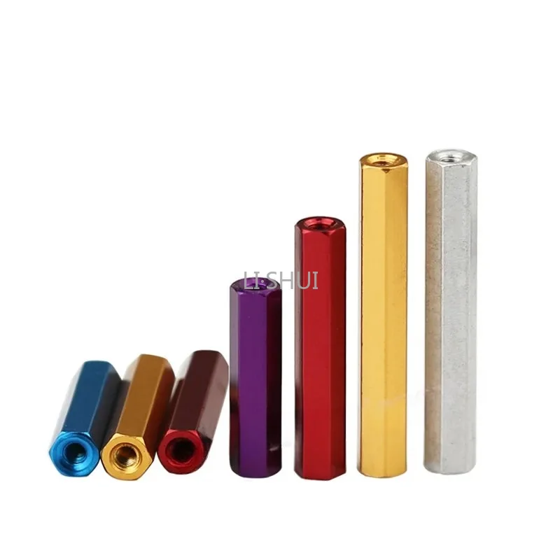 10Pcs Hex Aluminum Standoff M3 Stud Screw Hexagon Thread PCB Motherboard Spacer Board Nut Female to Female Double Pass RC Model