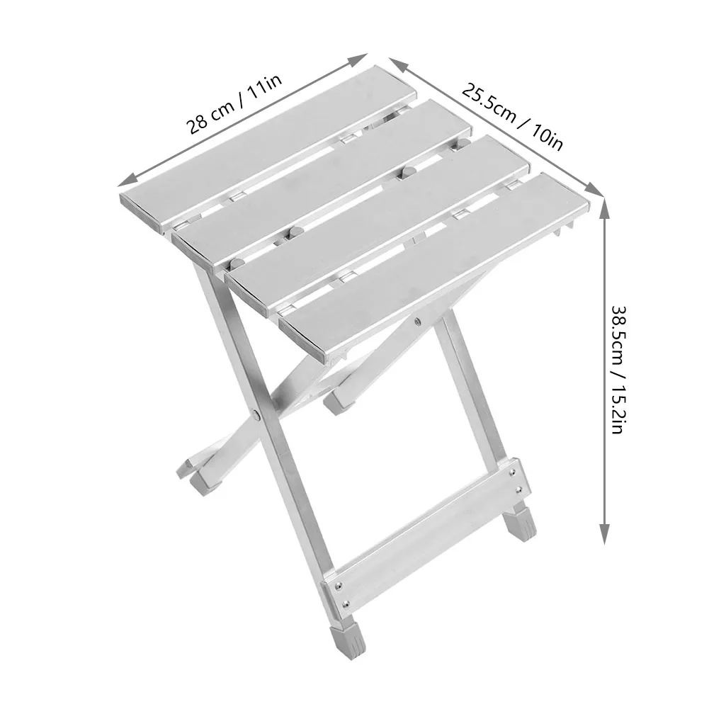 Portable Stainless Steel Fishing Folding Chair Durable Antirust Brand New Durable Perfect Quality Outdoor Camping Folded Seat
