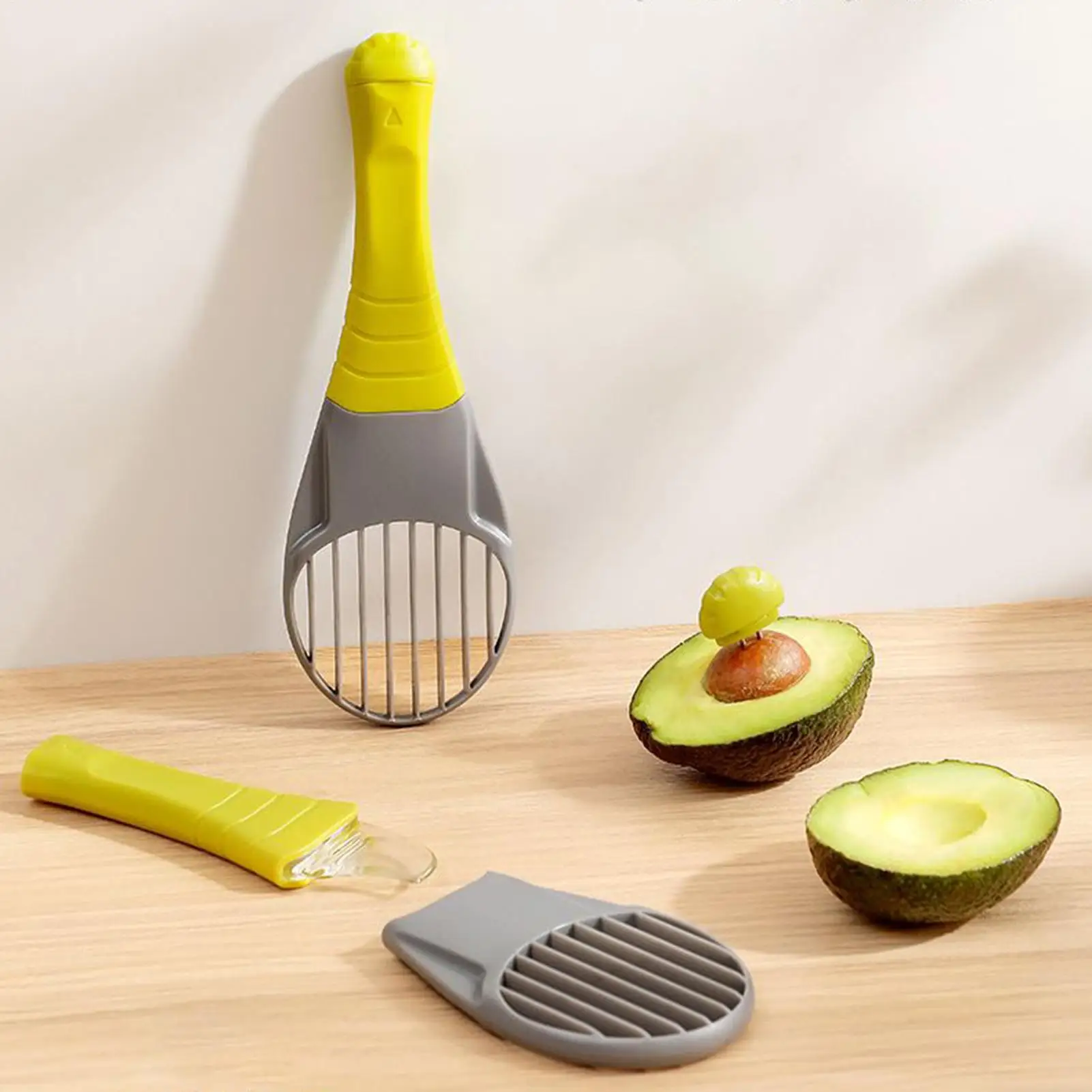 Avocado Tool Avocado Slicer Cutter Corer Splitter Kitchen Gadgets Peeler Pit Remover Small Hand Tools Pitter With Comfort Grip