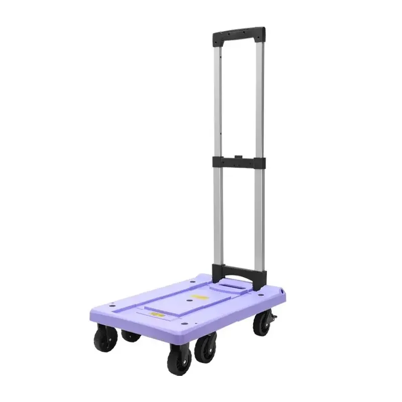 

Trolley Portable Big Wheel Lightweight Luggage Trolley Carrying Pulling Truck Grocery Shopping Small Trailer Folding Household