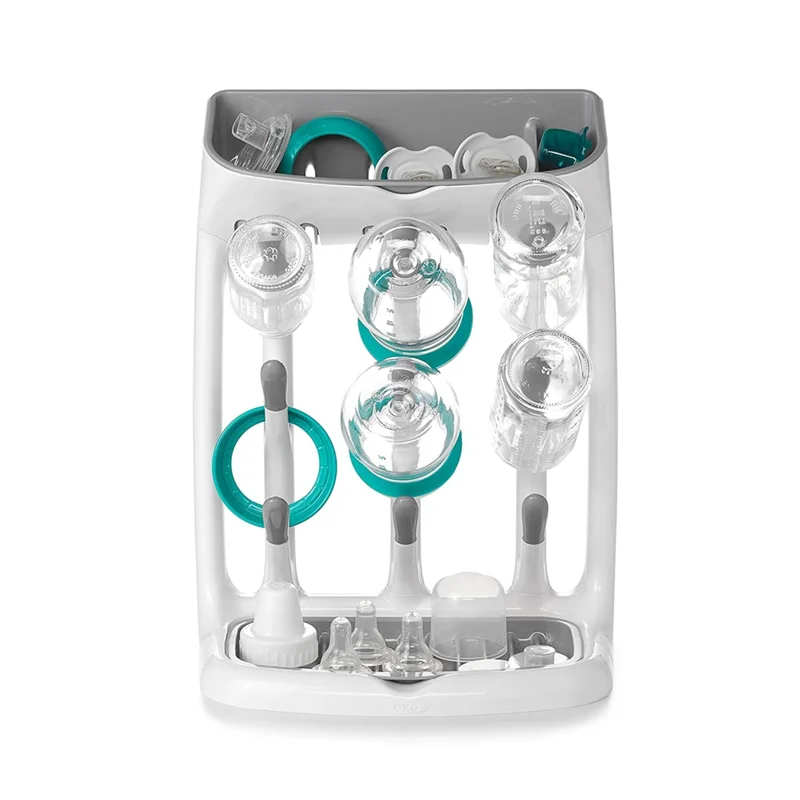 ABGG-Vertical Baby Bottle Drying Rack, Stand Large For Kitchen Countertop Space Saving Bottle Rack Dryer