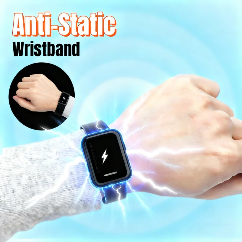 Cinturino antistatico Corpo invernale Eliminatore di scarica statica Orologio antistatico wireless Batteria incorporata unisex 2025 Nuovo