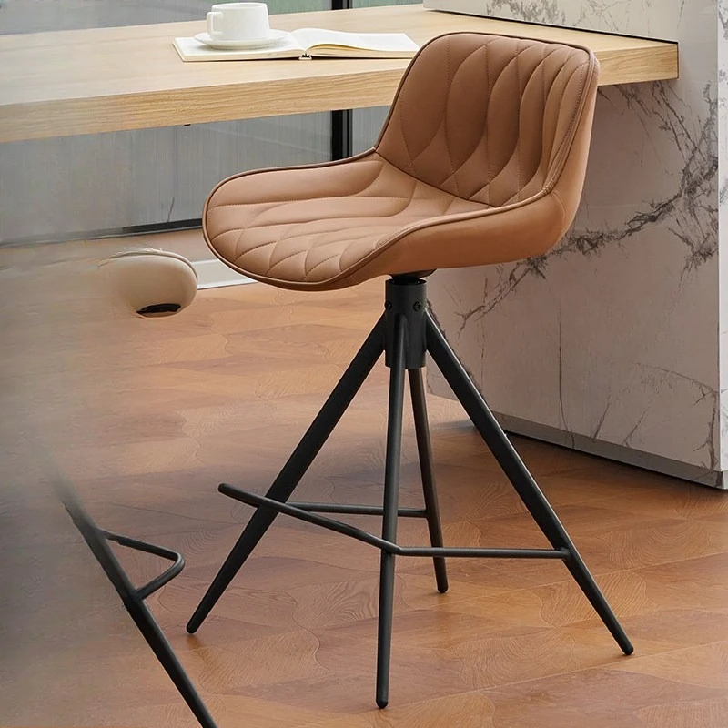 

Minimalist Medieval bar chair comfortable soft solid wood bar stools 60cm Sitting height taburetes altos de cocina bar furniture