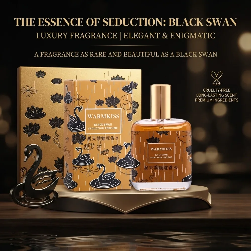 30ML Black Swan Seduction Perfume Eau De Toilette Elegant Alluring Warm Long Lasting Coffee Woody Oriental Fragrance For Women