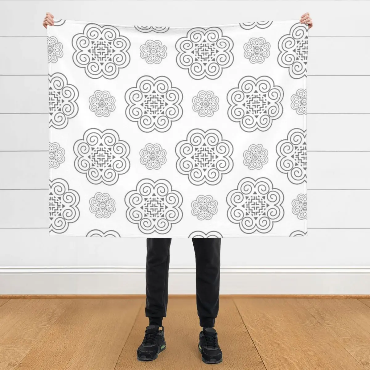 

Hmong Symbol Design Throw Blanket wednesday Thermal Thins funny gift Blankets