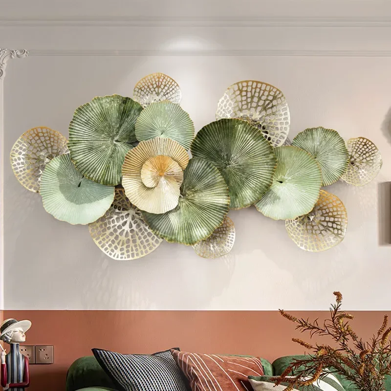 Modern Minimalist Light Luxury Decorative Mirror Metal Pendant For Living Room Dining Room TV Background Entrance Wall