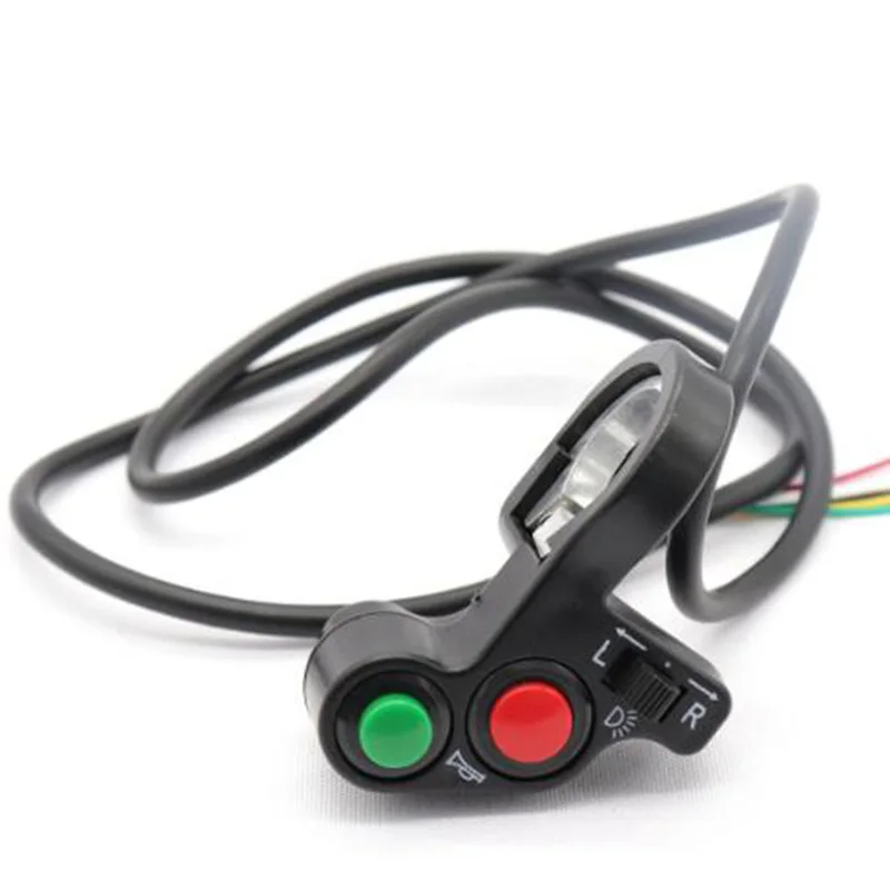 Motorcycle Handlebar Switch Electric Bike Scooter Horn Turn Signals On/Off Button Light Switch