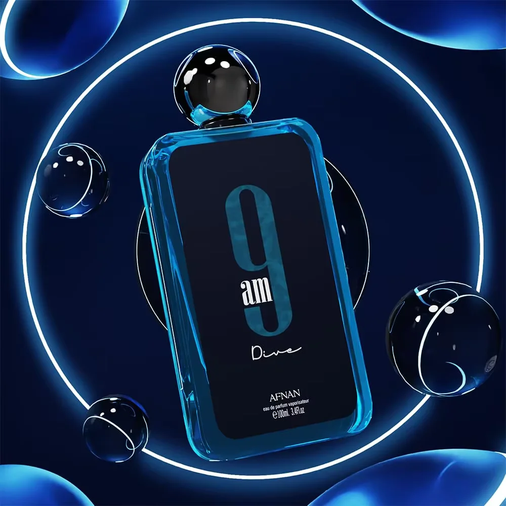 Afnan 9 am dive eau de parfum profumo unisex lunga durata spray_voghion.com