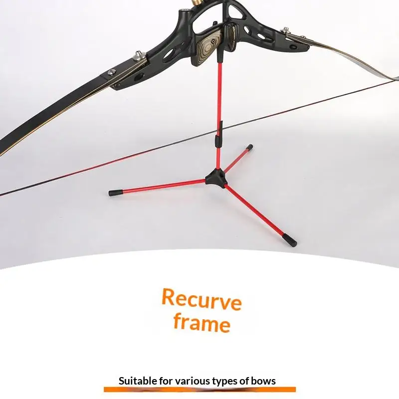 5 Colors Foldable Removable Fiberglass And Plastic Bow Stand Holder Portable Bracket Frame Hanger For Archery Recurve Bow