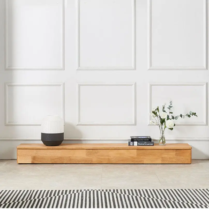 Solid wood minimalist modern simple living room small apartment low floor cabinet special price