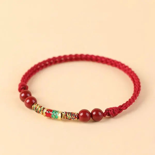Mode Einfache Glück Knoten Rot Seil Armbänder für Frauen Männer Handgemachte String Einstellbare Armband Freundschaft Amulett Schmuck Geschenk