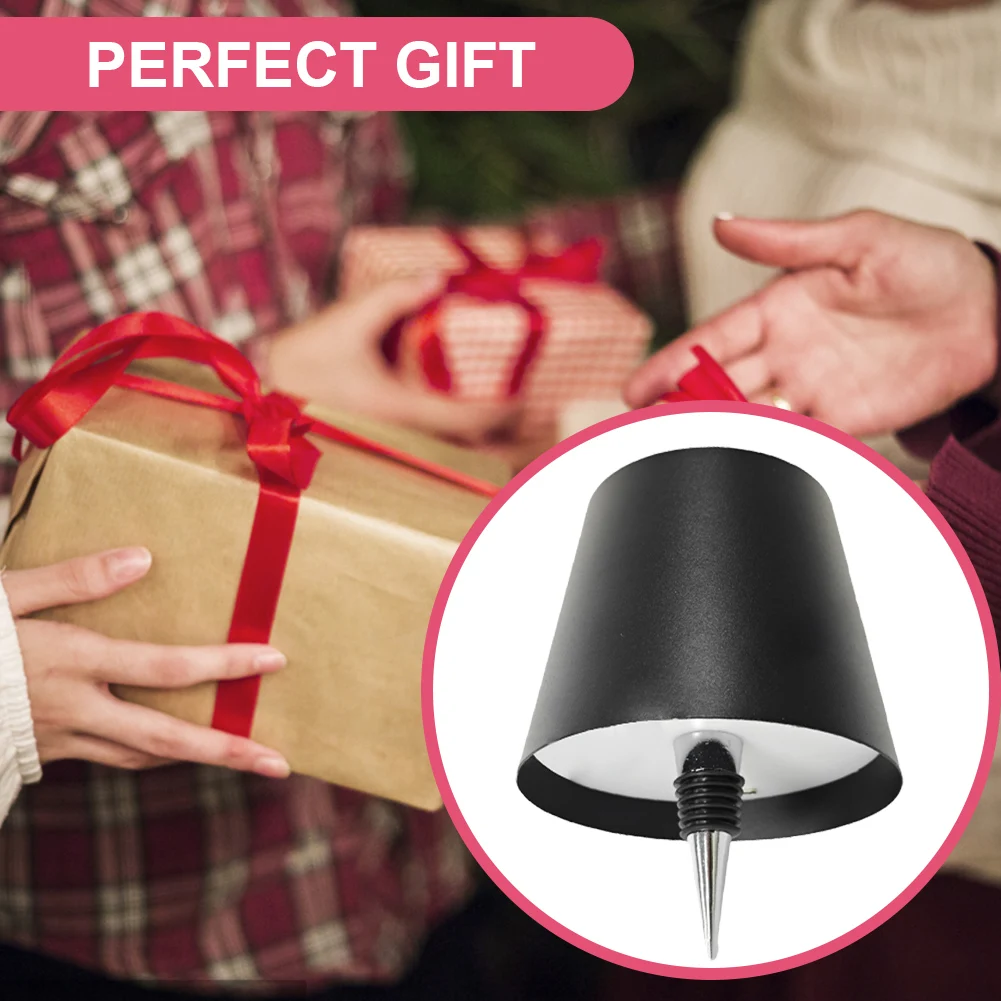 مصباح طاولة LED قابل لإعادة الشحن يعمل باللمس مع ألوان RGB لتصاميم الزجاجات الفريدة للاستخدام المنزلي والبار #4